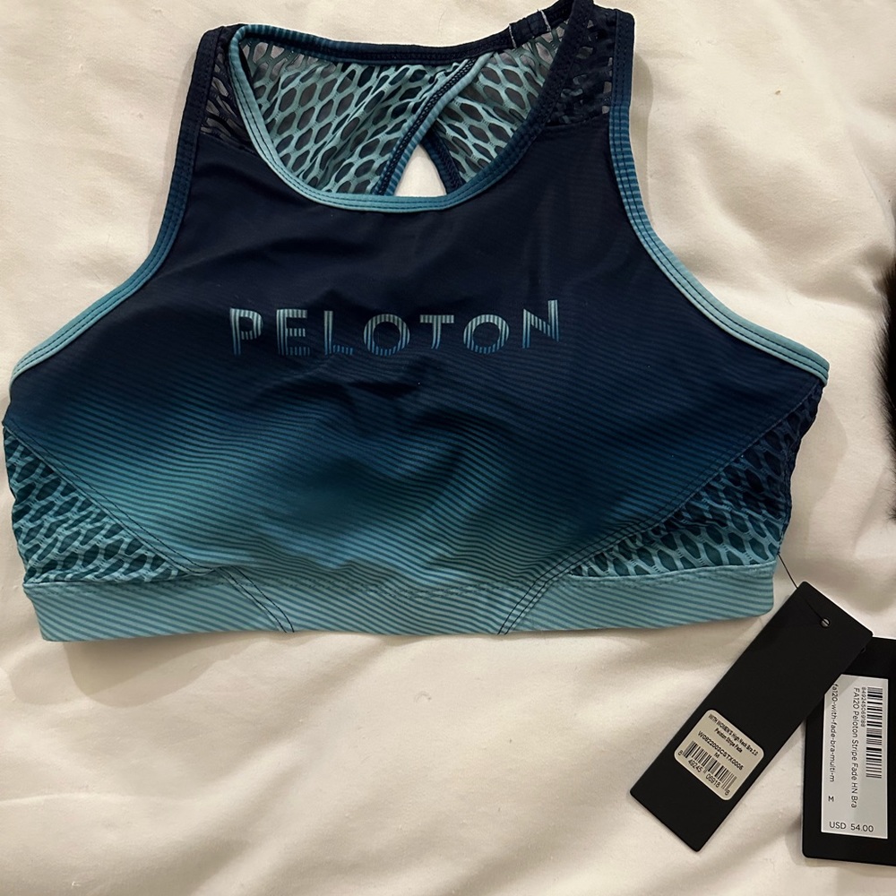 Peloton Stripe Fade HN Bra Medium NWT
